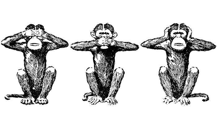 Le tre scimmiette