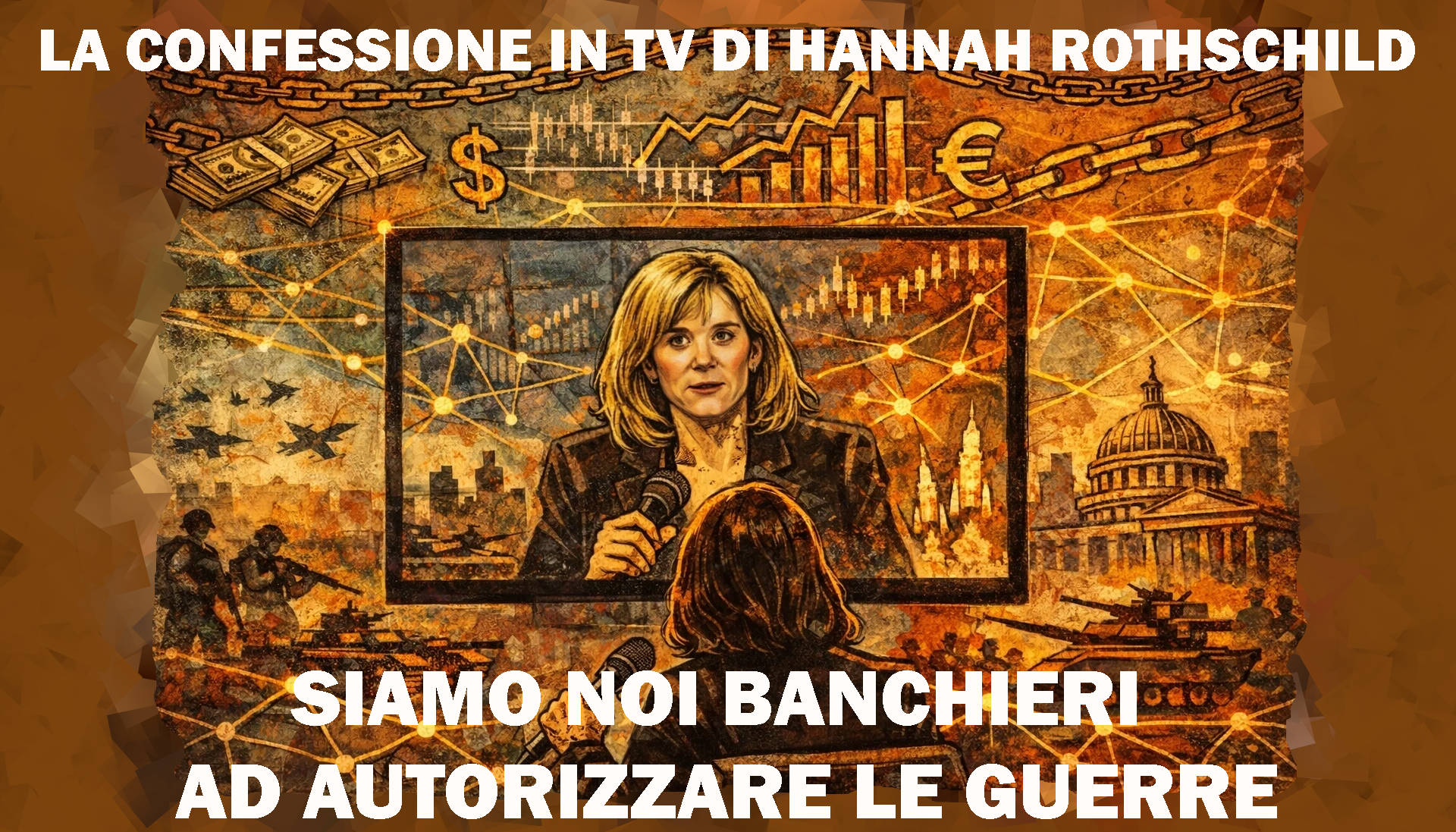 rothschild La confessione in tv di Hannah Rothschild: siamo noi banchieri ad autorizzare le guerre